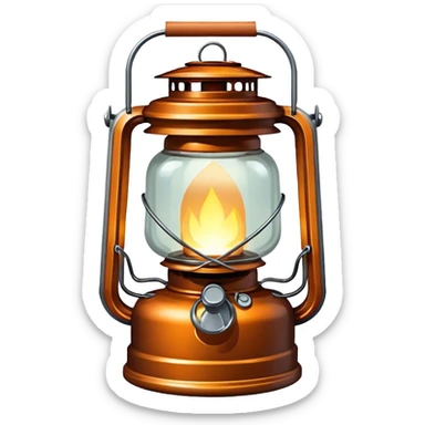 camping lantern sticker