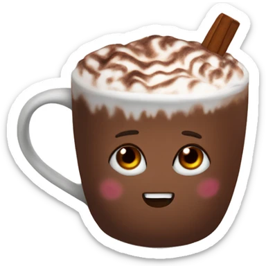 hot chocolate  sticker