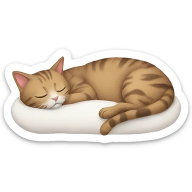 Cat sleeping sticker