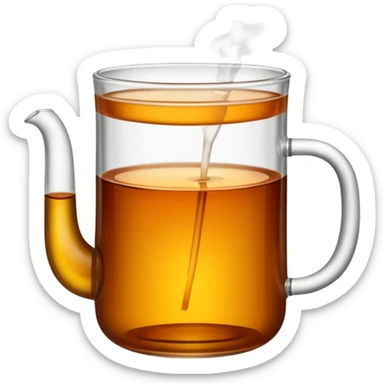Tea glass Georgia tea sticker