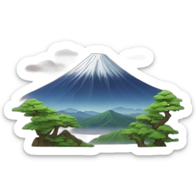 Mont fuji sticker