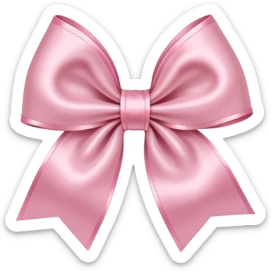 Light pink bow sticker