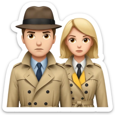 show they're detectives please  sticker