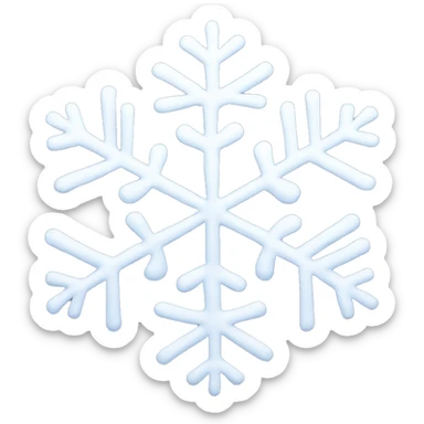 snow flakes sticker