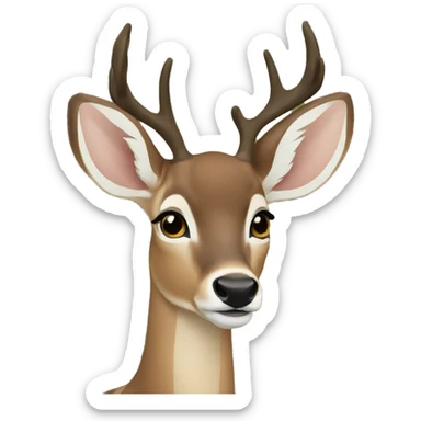 deer doe sticker