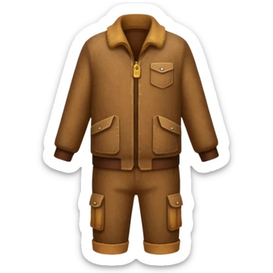 brown costume sticker
