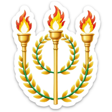 
Laurel Wreaths
Torch Relays
Stadium Flags sticker