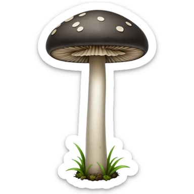 Honguito negro sticker