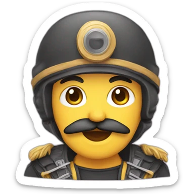 Kawaii concistador sticker