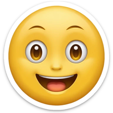 Lazy eye emoji with open mouth sticker