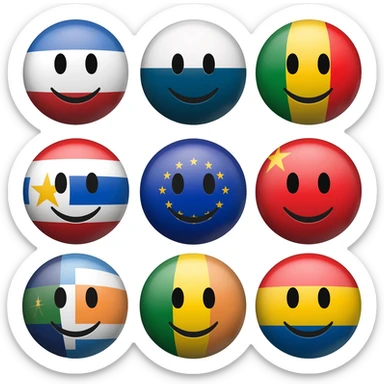 Country balls sticker