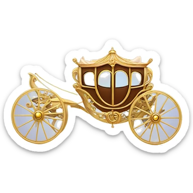 Cinderella Horse and carriage sticker