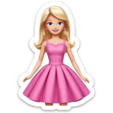 barbie toy sticker