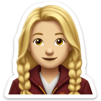 victoire weasley blonde gryffindor sticker