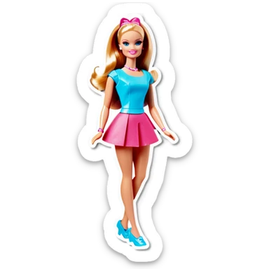 Barbie doll  sticker