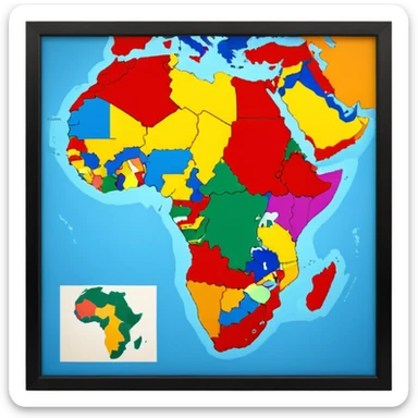 AFRICA CONTINENT sticker