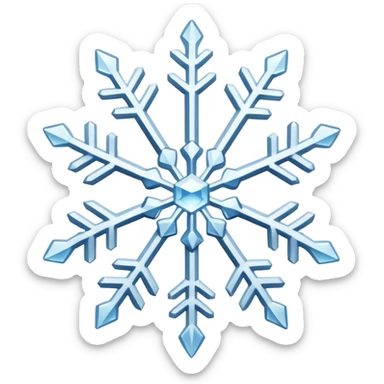 snowflake sticker