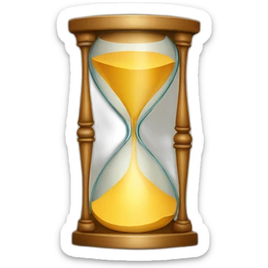 hourglass sticker