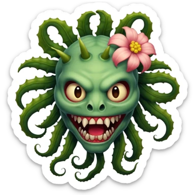 Stranger things demo gorgon sticker