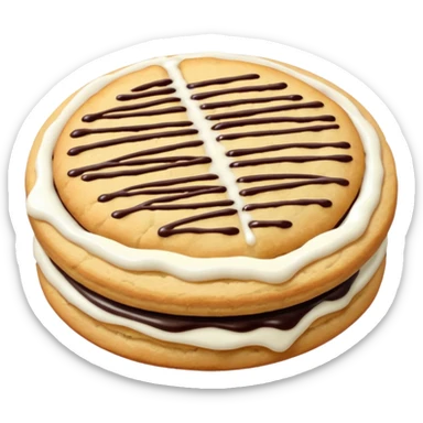 onion cookies with icing and chocolate sticker