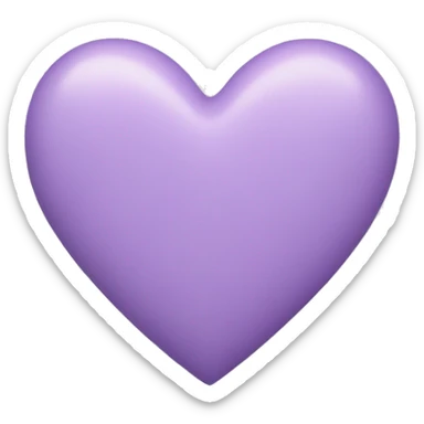pastel purple heart sticker