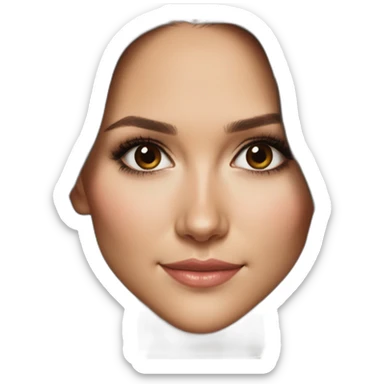 portrait Nina Dobrev high details sticker