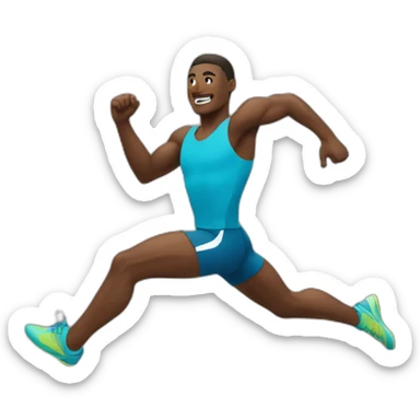 Athletisme saut en hauteur sticker