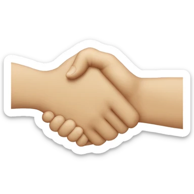 hand shake sticker