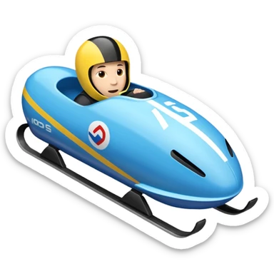 finish line race bobsleigh sticker