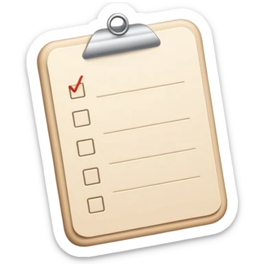 Pale beige to do list sticker