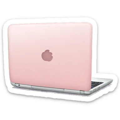 Light pink laptop sticker