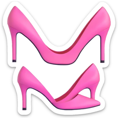 pink high heels sticker