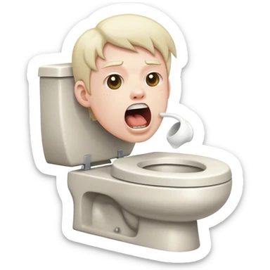 toilet mewing sticker