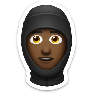 dude with ski mask sticker