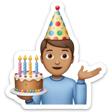 Birthday sticker
