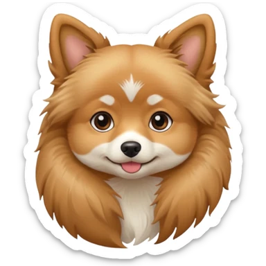 Pomchhi girl dog sticker