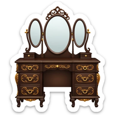 Dressing table. sticker