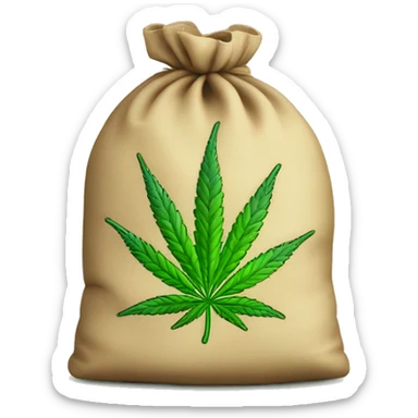 bag of legal marijauna sticker