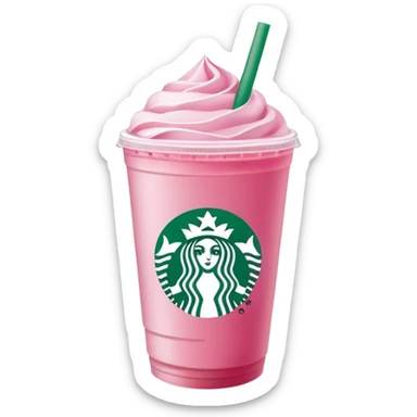 Pink drink starbucks sticker