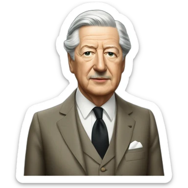 Conservative leader Harold Macmillan sticker