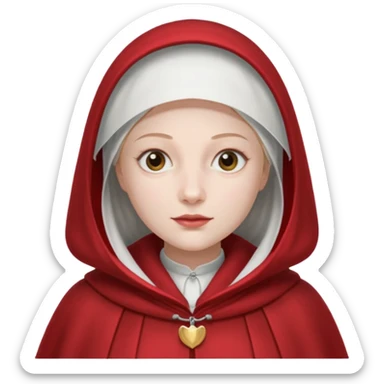 mujer de la portada de  el libro el cuento de la criada sticker