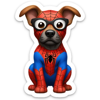 DOG in full SPIDER MAN sticker