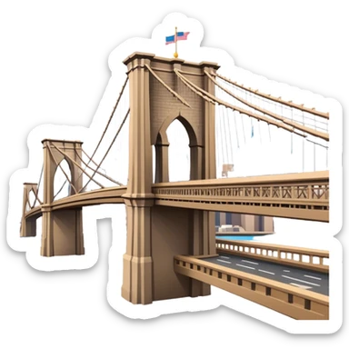 Brooklyn bridge sticker