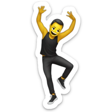 Danse techno sticker