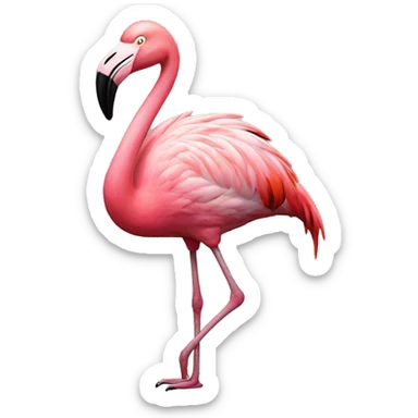 Stoned flamingo  sticker