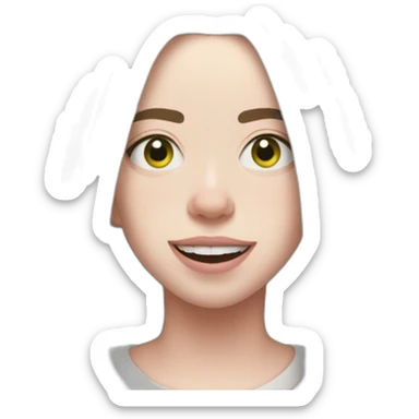 billie eilish in happier than ever sticker