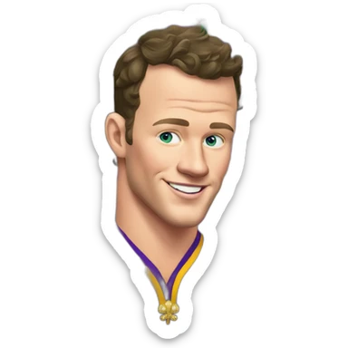 Jonathan Toews at Mardi Gras sticker