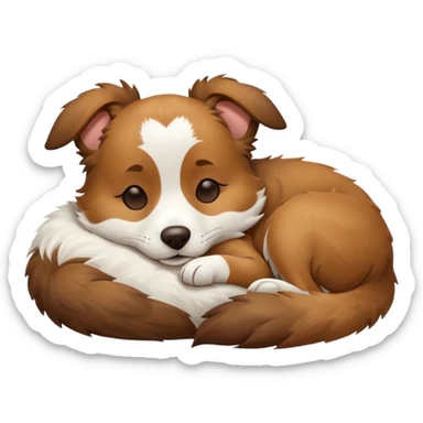 собака породи ауссі спить sticker