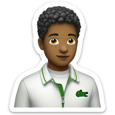 Boy whit Lacoste tn sticker