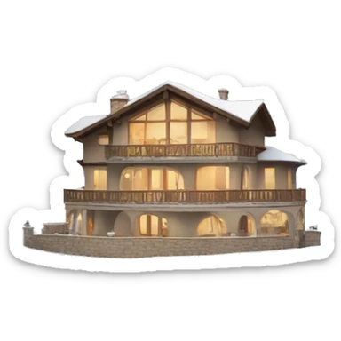 villa in the mountains sticker